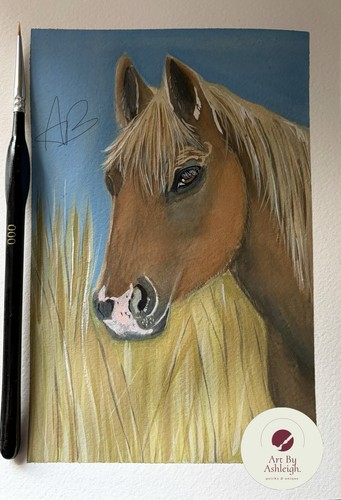 Original watercolour horse - original,