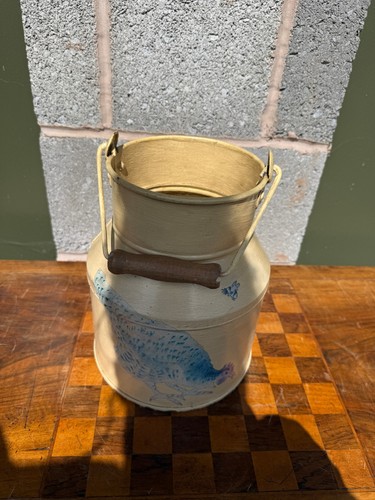 Vintage metal milk - vintage,