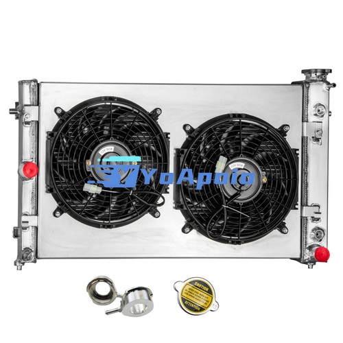 Row aluminum radiator fan - aluminum,