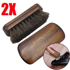 2-Piece Horsehair Shoe Brush