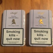 Davidoff Winston Churchill Belicoso Cigar Tin FREE P&P