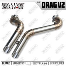 Exhaust Fit To Harley Davidson Dyna FXD SUPER GLIDE 2000-2013 Fullsystem 2-2