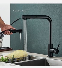 Matte Black Kitchen Tap Single