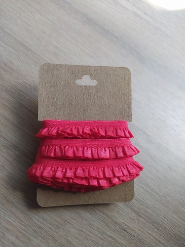 10mm red pleated - -,