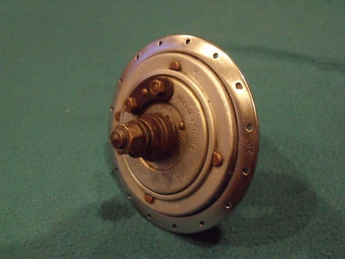 Vintage dynamo hub front wheel