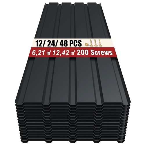 Corrugated roof sheets set - corrugated,