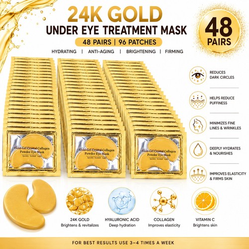 Pairs patches 24k gold - pairs,