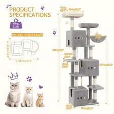 193cm Extra Large Cat Tower