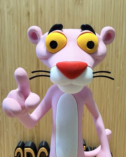 Pink panther model statue - pink,