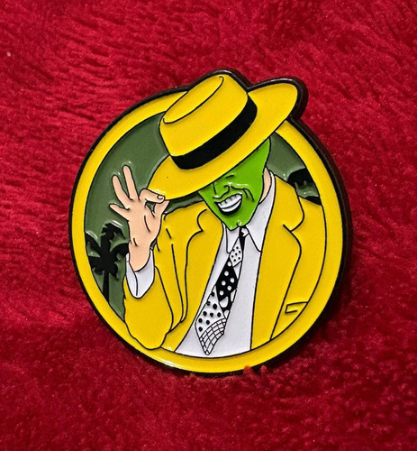 The mask enamel pin - the,