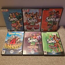 Sims 2 Bundle Base Game + 5 Expansion Packs + Simcity 4 Deluxe Joblot Complete