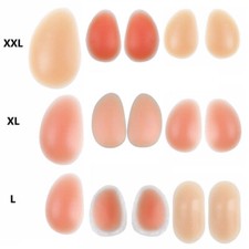 1 Pair Reusable Women Men Silicone Hip Thigh Up Pad Booster Bum Butt Enhancer