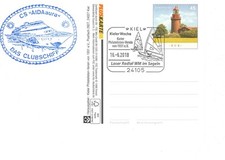 Kiel Week 2018 special stamp laser radial World Cup board stamp CS AIDA aura