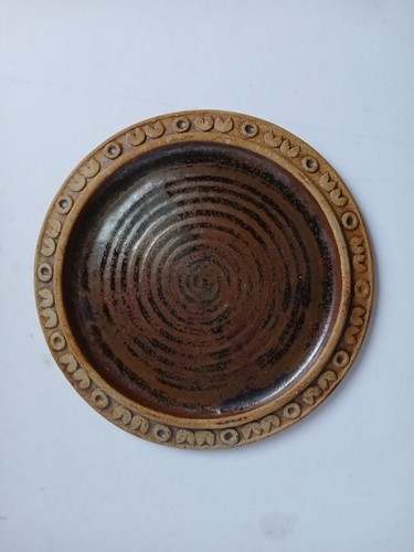 Quantock studio pottery plate - pottery,