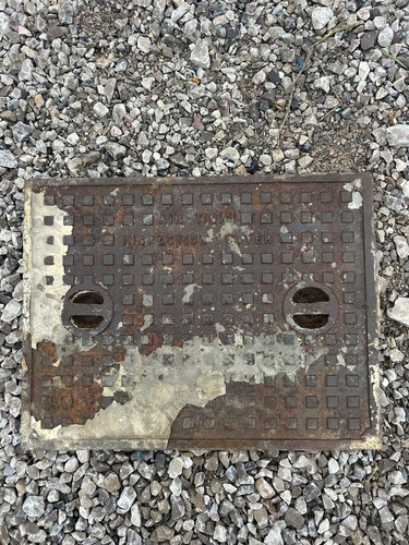 Cast iron manhole drain - manhole,
