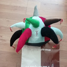 Harlequins Jester Hat With Bells Rugby Official Merchandise Multi Coloured VGC