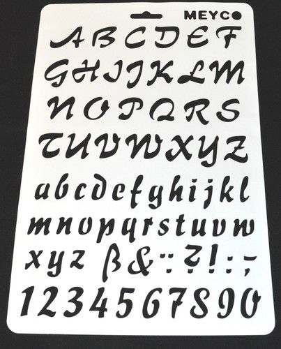 Wall stencil reusable - reusable, alphabet