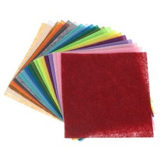 Craft Felt Sheets 5.91" x 5.91", 20 Colors,Pack of 100