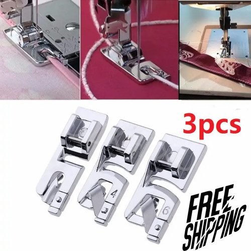 Set rolled hem presser - set,