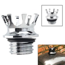 Chrome King Crown Gas Tank Oil Cap Right-hand Thread For Harley Sportster