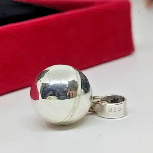 Sterling silver ball - sterling, pendant