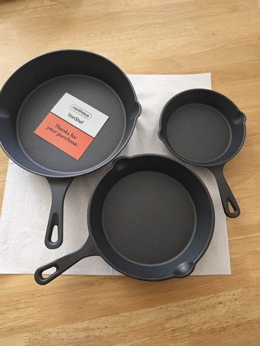 Vonshef piece seasoned cast - vonshef, 3-piece