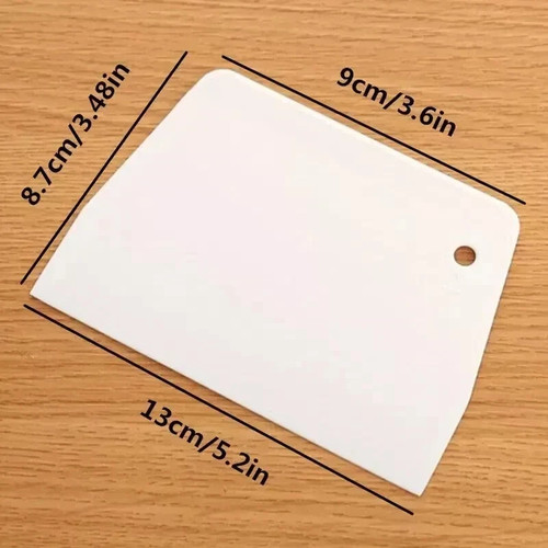 Plastic dough scraper smooth - plastic,