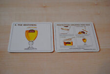 Stella artois  SET of  four mats as pictured   Pub Beer Mats Coasters set of  4