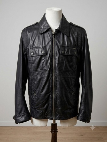 Diesel leather jacket - jacket, xl
