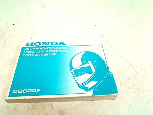 Owners manual honda 600 f - owners, cb