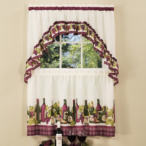 Piece window kitchen curtain - kitchen,