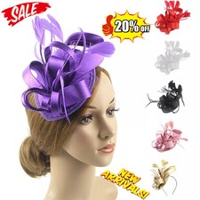 Flower Hair Clip  Small Fascinator Mini Top Hat Wedding Royal Ascot Race Party