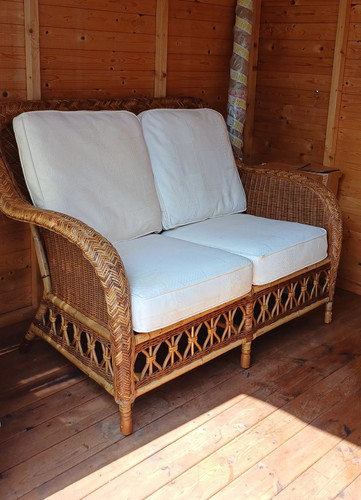 Seater wicker sofa and - 2,