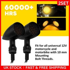 Black 12V 10mm LED Turn Signal