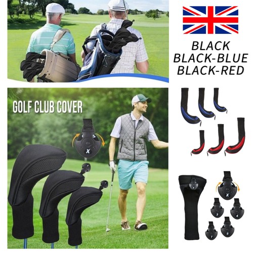 3pcs golf club head - covers, set