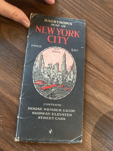 Rare 1935 hagstrom map - rare, of
