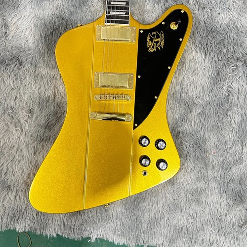 Gold firebird electric guitar - gold,