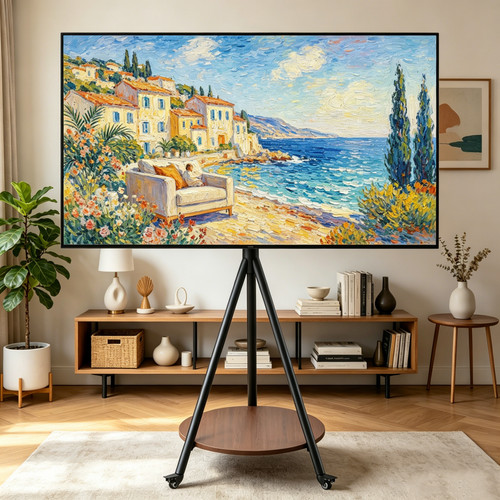 Movable tripod easel stand - tripod, tv