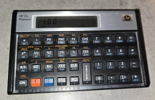 12c platinum calculator - platinum,