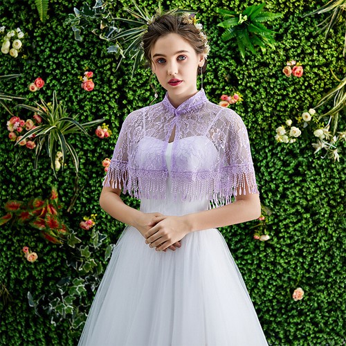 Floral lace shrug bolero - floral,