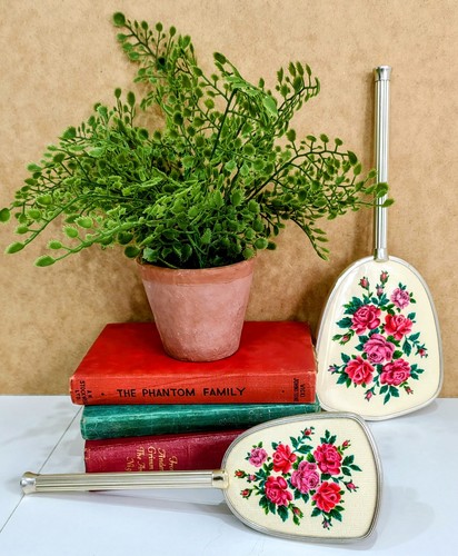 Vintage hand mirror - hand, and