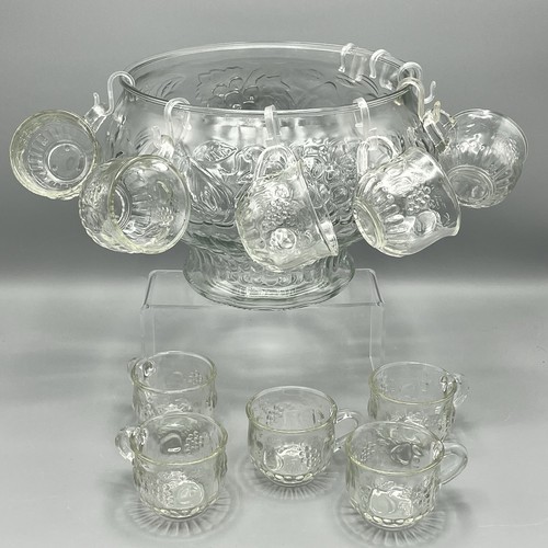 Vintage glass punch - glass,