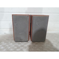 Pair of Sony SS-CEH20 Hi-Fi Micro Bookshelf Speakers Brown & Grey 4-Ohm Stereo