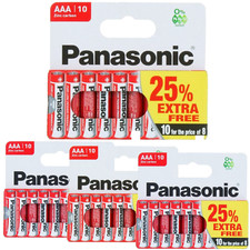40x AAA Genuine Panasonic Zinc
