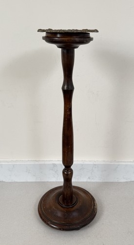 Standing ashtray turned - ashtray, wood