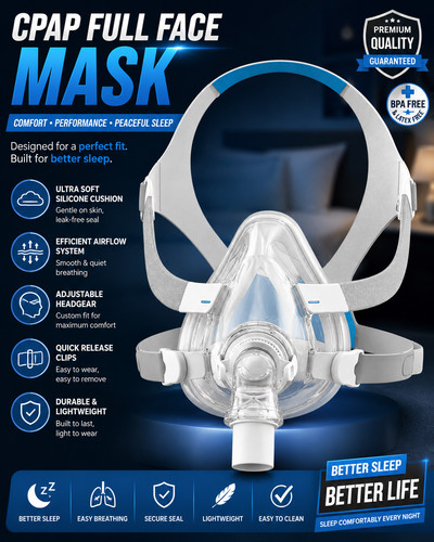 Full face mask and oxygen - and,