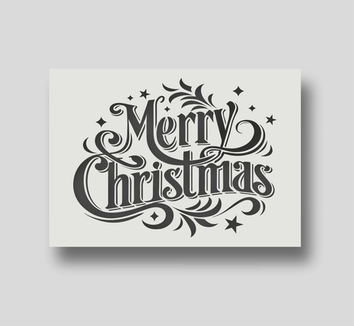 Reusable merry christmas - merry,