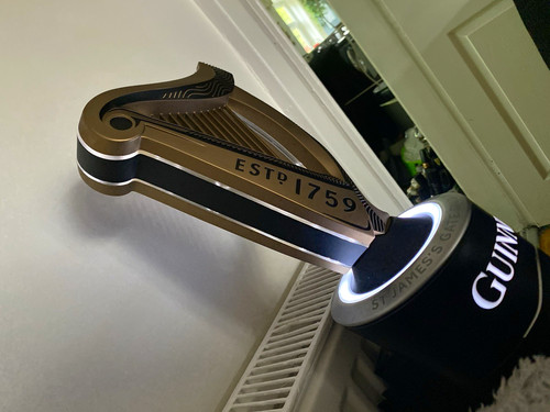 Guinness illuminated harp beer - guinness,