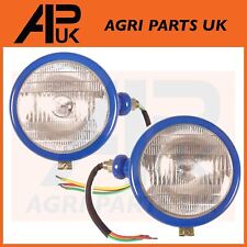 Pair of Headlight Head Lamp Lights Lamps for Fordson Dexta Major Power Tractor