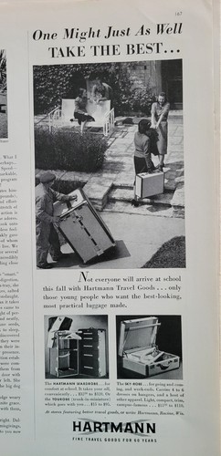 1937 hartmann wardrobe trunk - 1937,